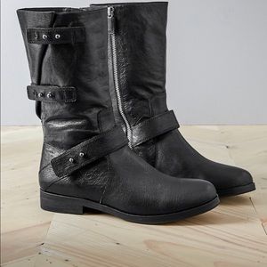Eileen fisher Domingo Moto leather boots! 6.5